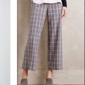 Plaid culottes from Anthropology